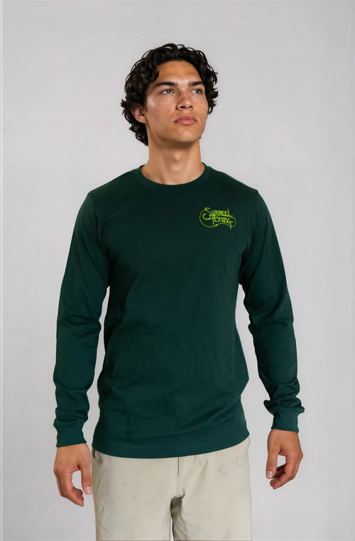 Peacock Bass Long-Sleeve Crewneck T-Shirt